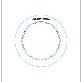 4T60, TH440T4, 4T60E 2nd Friction Clutch Plate, 4T60E, 4T65E
