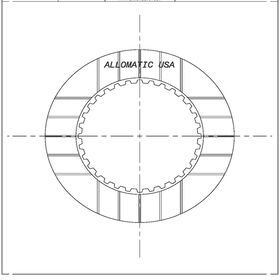 4T65E 4th, 4T65E (3.8L Only) Friction Clutch Plate, 4T65E, Transmission parts, tooling and kits