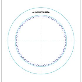 TH400, 3L80, TH400-R2, TH425, THMR2, 3L80HD, TH375, TH475, 4L80E, 4L85E Intermediate High Energy Friction Clutch Plate, 4L85E, 4L80E