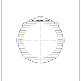 TAAT 1st Drive, 2nd, 3rd, 4th Clutch Single Sided, OD Spline High Energy Friction Clutch Plate, TAAT, Transmission parts, tooling and kits