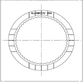 4T80E Coast Friction Clutch Plate, 4T80E, Transmission parts, tooling and kits