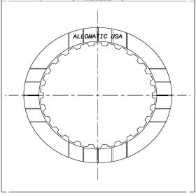 4T80E Reverse Friction Clutch Plate, 4T80E, Transmission parts, tooling and kits