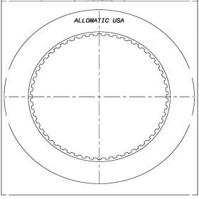4T80E 2nd Clutch Friction Clutch Plate, 4T80E, Transmission parts, tooling and kits