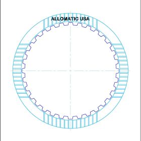 45RFE, 545RFE Underdrive Friction Clutch Plate, 45RFE, Transmission parts, tooling and kits