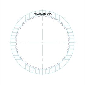 AW80-40LE (U440E), AW81-40LE (U441E), AW80-40LS 2nd Brake High Energy Friction Clutch Plate, U440E, Transmission parts, tooling and kits