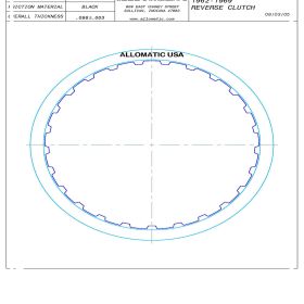 POWERGLIDE Reverse Friction Clutch Plate, POWERGLIDE, Transmission parts, tooling and kits