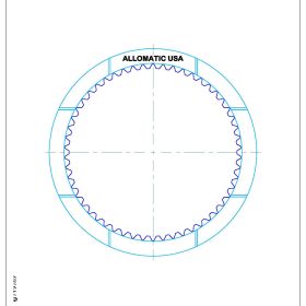 A518 / 46RH, A518ES / 46RE, A618 / 47RH, A618ES / 47RE, 48RE Overdrive, Direct Single Sided, Internal Spline High Energy 48RE, A618 Friction Clutch Plate, A618, A518