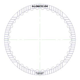 722.9 B1, B3 Clutch Single Sided, ID Spline High Energy Friction Clutch Plate, 722.9, Transmission parts, tooling and kits