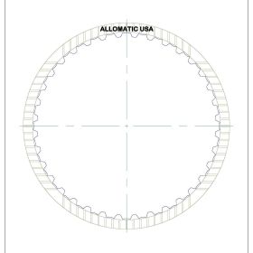 722.9 K2 Clutch Single Sided, ID Spline High Energy Friction Clutch Plate, 722.9, Transmission parts, tooling and kits