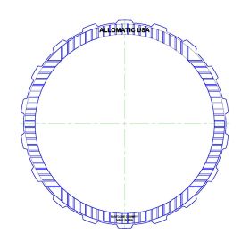 722.9 B1, B3 Clutch Single Sided, OD Spline High Energy Friction Clutch Plate, 722.9, Transmission parts, tooling and kits
