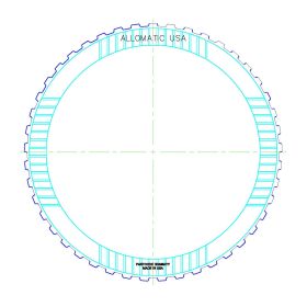 68RFE Low, Reverse Single Sided, OD Spline High Energy Friction Clutch Plate, 68RFE, Transmission parts, tooling and kits