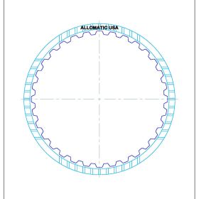 JF506E, 5F31, 5F31J, 09A, AG5, RE5F01A Reverse High Energy Friction Clutch Plate, JF506E, Transmission parts, tooling and kits
