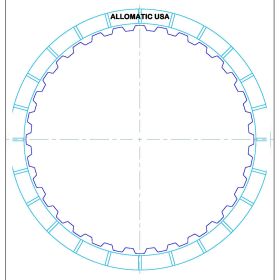 JF506E, 5F31, 5F31J, 09A, AG5, RE5F01A 2, 4 High Energy Friction Clutch Plate, JF506E, Transmission parts, tooling and kits