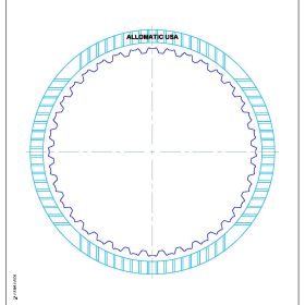 722.6 (96-ON), NAG1 (W5A380) (04-ON) K2 Clutch (Small ID) High Energy Friction Clutch Plate, 722.7, Transmission parts, tooling and kits