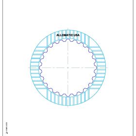 722.6 (96-ON), NAG1 (W5A380) (04-ON) K3 Clutch High Energy Friction Clutch Plate, 722.7, Transmission parts, tooling and kits