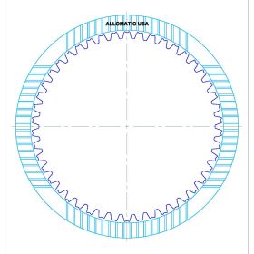 722.6 (96-ON), NAG1 (W5A380) (04-ON) B3 Clutch Double Sided, ID Spline High Energy Friction Clutch Plate, 722.7, Transmission parts, tooling and kits