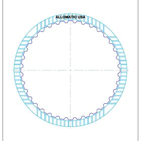 722.6 (96-ON), NAG1 (W5A380) (04-ON) K2 Clutch (Large ID) High Energy Friction Clutch Plate, 722.7, Transmission parts, tooling and kits
