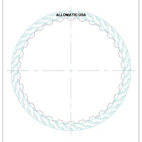 722.6 (96-ON), NAG1 (W5A380) (04-ON) B1, K1 Single Sided, ID Spline High Energy Friction Clutch Plate, 722.7, Transmission parts, tooling and kits
