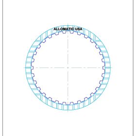 RE4F02A, RE4F02V, RL4F02A, RN4F02A High (Narrow Spline) Friction Clutch Plate, RL4F02A, Transmission parts, tooling and kits
