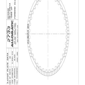 R4A-EL Forward Friction Clutch Plate, RE4R01A, Transmission parts, tooling and kits