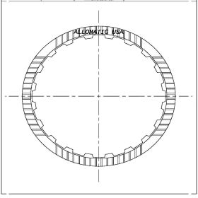 RE4R03A, RG4R01A, JR403E Overrun RG4R01A, JR403E Friction Clutch Plate, RG4R01A, RE4R03A