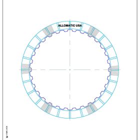5HP24, 5HP24A F (Overdrive/5th) Clutch (Waved) High Energy Friction Clutch Plate, 5HP24A, 5HP24