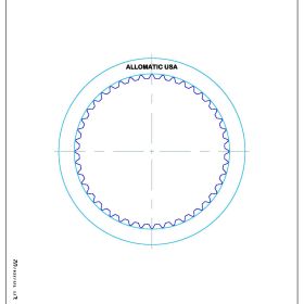 AW60-40, AW60-40SN, AW60-41SN, AW60-42LE (AF-13) Coast Friction Clutch Plate, AW6042LE, AW6040LE