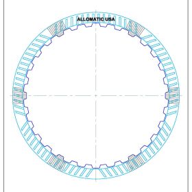 5HP24, 5HP24A B (Direct/Reverse), D (Low/Reverse), E (3/4) Clutch High Energy Friction Clutch Plate, 5HP24A, 5HP24