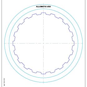 AW450-43LE, ISUZU RNJ Overdrive Brake Friction Clutch Plate, AW45043LE, Transmission parts, tooling and kits