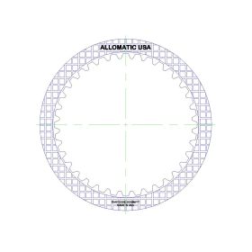 A5HF1 Overdrive Clutch, Double Sided, ID Spline High Energy Friction Clutch Plate, A5HF1, F5A51