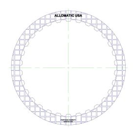 A5HF1 2nd Clutch, Double Sided, ID Spline High Energy Friction Clutch Plate, A5HF1, F5A51