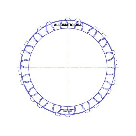 A5HF1 Overdrive Clutch, Single Sided, OD Spline High Energy Friction Clutch Plate, A5HF1, F5A51